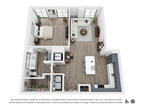 A21 bedroom floorplan